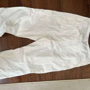 Local European White Parachute Pants Small